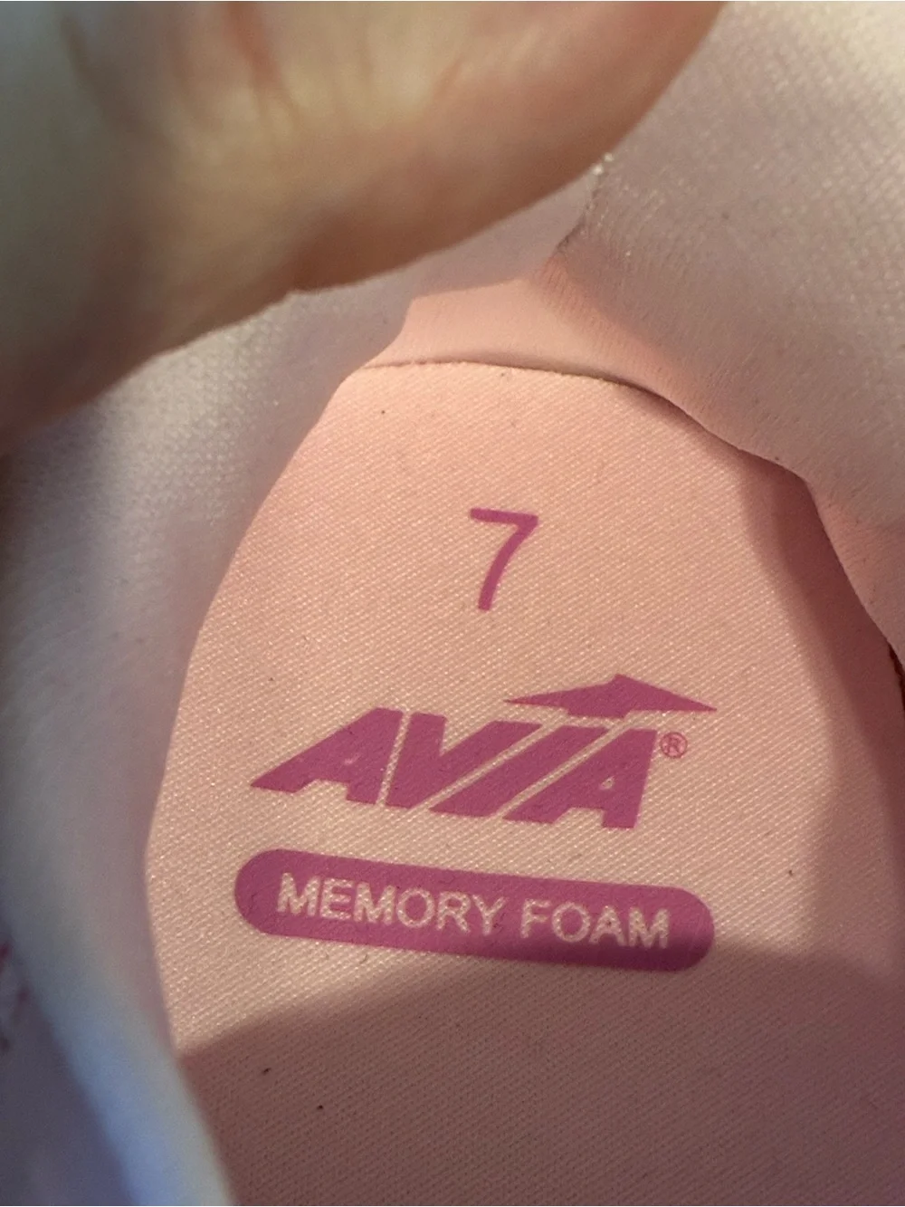 Avis Pink Knit Running Sneakers